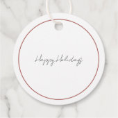 Geschenkanhänger | Red Truck Holiday (Rückseite)