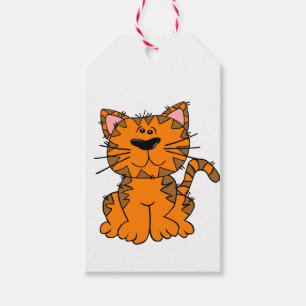 Geschenkanhänger - Rote Katze