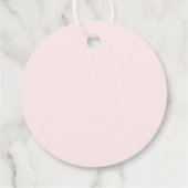Geschenkanhänger rund - Minimalistischer Geburtsta (Rückseite)