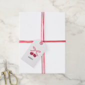 Geschenkanhänger | Süße Kirsche Hübsche Schleifen (Mit Garn)
