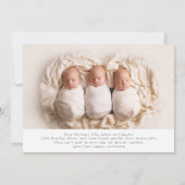 Geschenkartikel für Babys Vielen Dank für Ihre neu Dankeskarte (Rückseite)