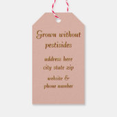 Geschenkartikel für Erdbeeren Geschenkanhänger (Rückseite)