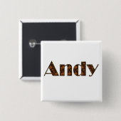 Geschenkartikel mit Andy-Namen Button (Vorne & Hinten)
