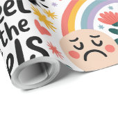 Geschenkartikel - Regenbogen & Herz Geschenkpapier (Rolleneckpunkt)