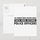 Geschenkartikel von Polizeibeamten Postkarte (Vorne/Hinten)