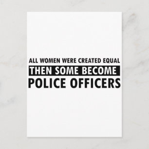 Geschenkartikel von Polizeibeamten Postkarte