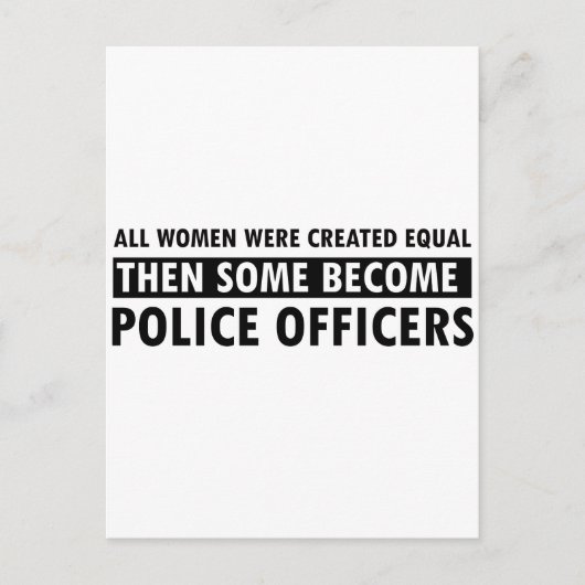 Geschenkartikel von Polizeibeamten Postkarte (Vorderseite)