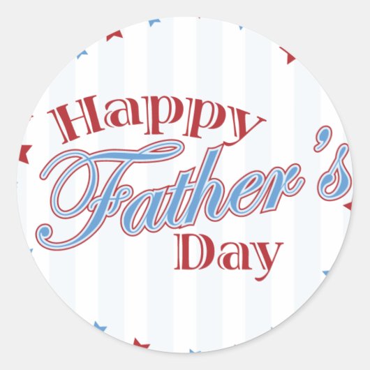 Geschenkartikel zum Vater Runder Aufkleber (Vorderseite)