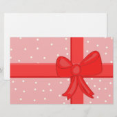 Geschenkband Briefpapier (Vorne/Hinten)