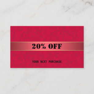 Geschenkbescheinigung Visitenkarte