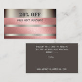 Geschenkbescheinigung Visitenkarte (Vorne/Hinten)