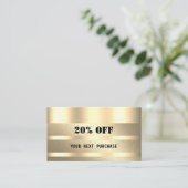 Geschenkbescheinigung Visitenkarte (Stehend Vorderseite)