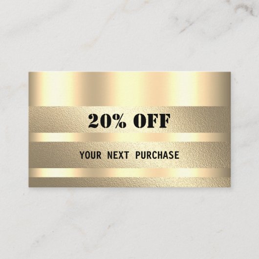 Geschenkbescheinigung Visitenkarte (Vorderseite)