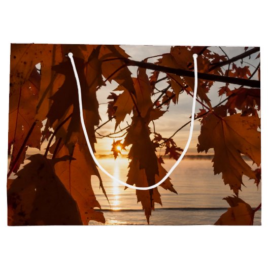 Geschenkbeutel aus Ahornblättern Große Geschenktüte (Rückseite)