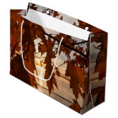 Geschenkbeutel aus Ahornblättern Große Geschenktüte (Vorderseite Schrägansicht)