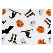 Geschenkbeutel-Design mit Halloween-Muster Große Geschenktüte (Rückseite)