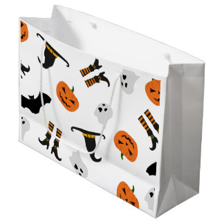 Geschenkbeutel-Design mit Halloween-Muster Große Geschenktüte