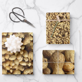 Geschenkbeutel - Erdnüsse in 3 Größen Geschenkpapier Set