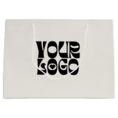 Geschenkbeutel für kundenspezifische Firmenlogos Große Geschenktüte (Vorderseite)