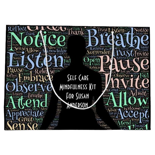 Geschenkbeutel für Selbstversorgung Große Geschenktüte (Rückseite)