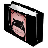 Geschenkbeutel - Grosses, glänzendes GLÜCKLICHes M Große Geschenktüte