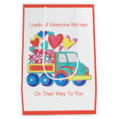 Geschenkbeutel LKW Herz Mittlere Geschenktüte (Rückseite)