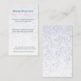 Geschenkbittte für Baby Shower Buch | Erinnerungsk Begleitkarte