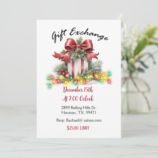 Geschenkbörse - Einladung (Stehend Vorderseite)