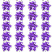 Geschenkbow | Aufkleber | 20 pro Blatt | LILA (Vorderseite)