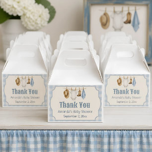 Geschenkbox für kleine Cowboys zur Babyparty Geschenkschachtel