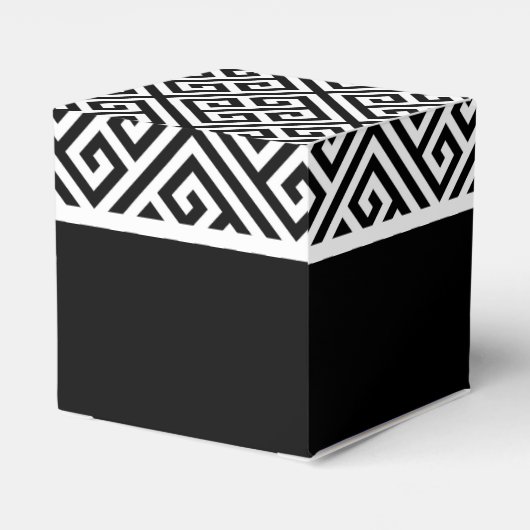 Geschenkbox für schwarz-weiße Bachelor-Party Geschenkschachtel (Rückseite)