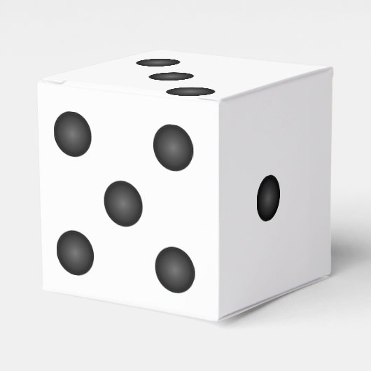 Geschenkbox für Würfel oder Die Hochzeitsfeier Geschenkschachtel (Vorderseite)