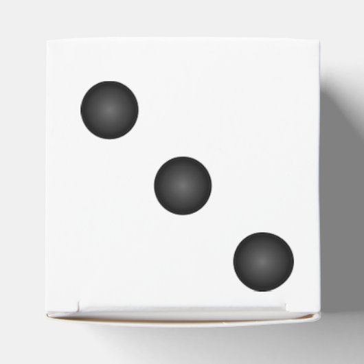 Geschenkbox für Würfel oder Die Hochzeitsfeier Geschenkschachtel (Oben)