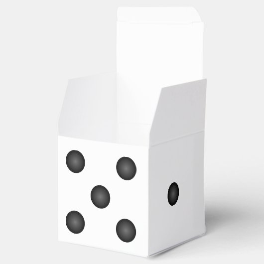 Geschenkbox für Würfel oder Die Hochzeitsfeier Geschenkschachtel (Geöffnet)