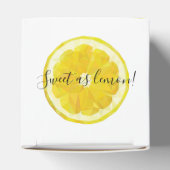 Geschenkbox mit gelbem, frischen Zitronenscheiben Geschenkschachtel (Oben)