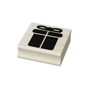 Geschenkbox-Silhouettenmuster Kunststempel Gummistempel