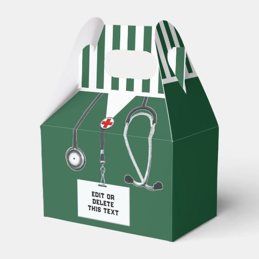 Geschenkbox zur Abschlussfeier der Pflegeschule Geschenkschachtel (Vorderseite)