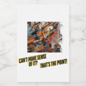 Geschenkboxen/Abstrakte Kunst Lebensmitteletikett (Einzelnes Label)