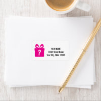 Geschenkboxen-Adressenaufkleber für Überraschungen