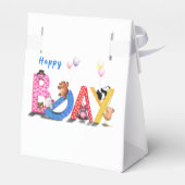 Geschenkboxen am Geburtstag mit Happy Bears Party Geschenkschachtel (Rückseite)