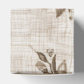 Geschenkboxen aus Holz mit braunem Blumenmuster Geschenkschachtel (Oben)