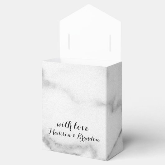 Geschenkboxen aus weißem Marmor Geschenkschachtel (Geöffnet)