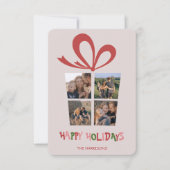 Geschenkboxen Custom Foto Collage Urlaubskarte Dankeskarte (Vorderseite)