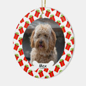 Geschenkboxen Custom Pet Puppy Dog Foto Keramik Ornament (Links)