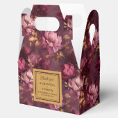 Geschenkboxen der Burgundy Blush Gold Gastgeschenk Geschenkschachtel (Geöffnet)