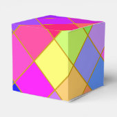 Geschenkboxen der farbenfrohen Plätze Geschenkschachtel (Rückseite)