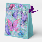 Geschenkboxen der farbenfrohen Schmetterlinge Geschenkschachtel (Rückseite)