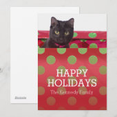 Geschenkboxen Feiertagskarte (Vorne/Hinten)