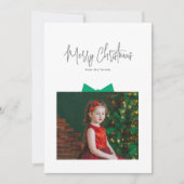Geschenkboxen Foto Weihnachtskarte Feiertagskarte (Vorderseite)