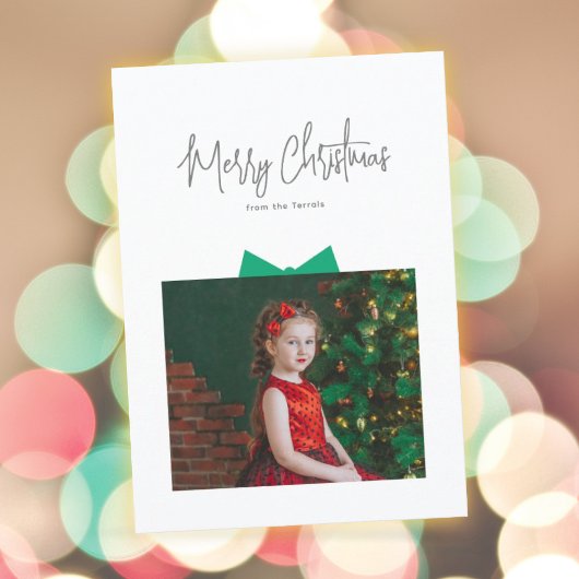 Geschenkboxen Foto Weihnachtskarte Feiertagskarte